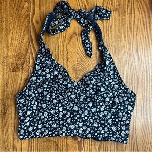 American Eagle Tie Halter Top Small